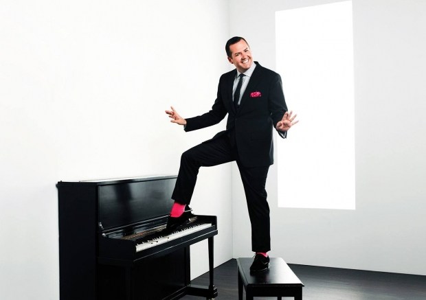 Ross Matthews Stepping on Piano