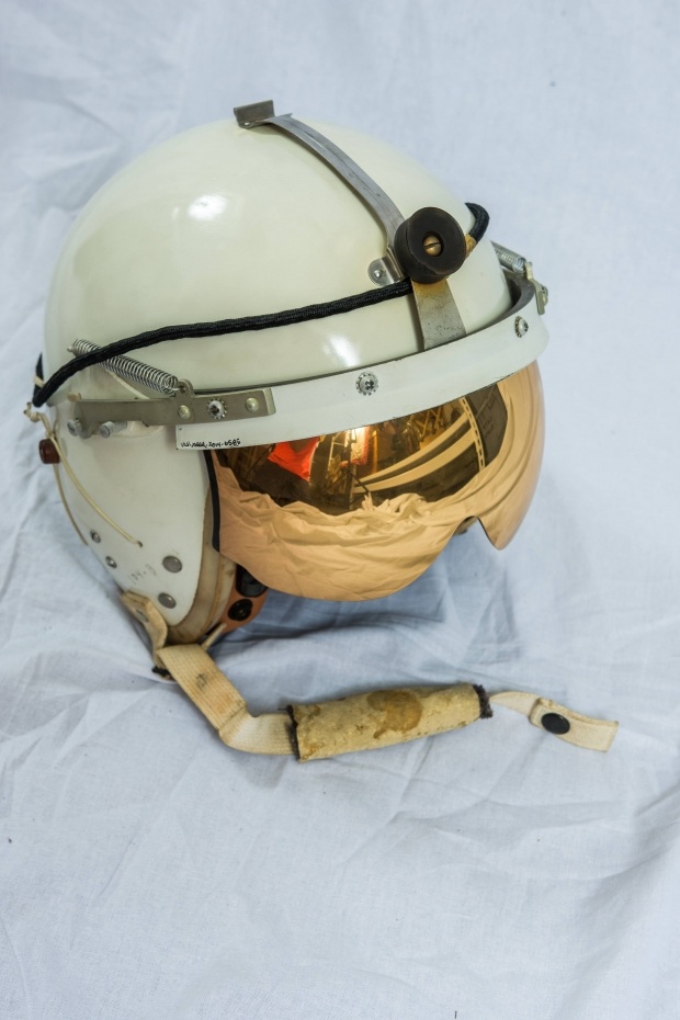 United States Air Force flying helmet and visor, 1957