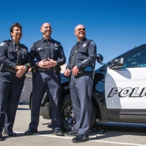 Police Chiefs Lisa Rosales, John Curley, and Nick Paz